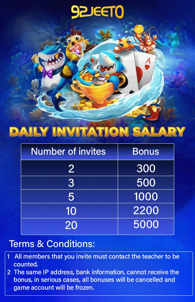 92 jeeto invitation bonus